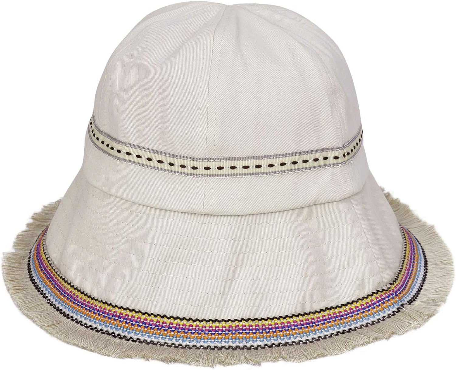 DOCILA Vintage Bucket Hats for Women Stylish National Style Fisherman