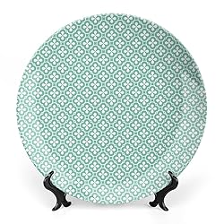 XISUNYA 10 Inch Decorative Plate, Floral Porcelain