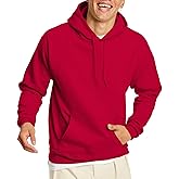 Hanes Men's EcoSmart Hoodie, Midweight Fleece, Pullover Hooded Sweatshirt