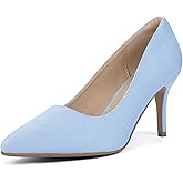 IDIFU IN3 High Heels Pumps Closed Toe Heels Women's Pumps Stiletto Pointed Toe Dress Shoes Wedding Prom Bridal Work Office Bride Guest Trendy Dressy Fashion Comfortable Pump Shoes