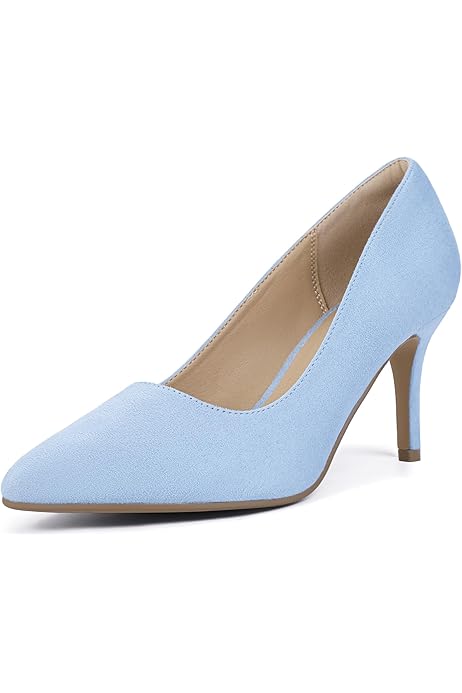 Fsdy – Bombas De Tacón De Aguja Para Mujer Cláscamente Elegantes Con