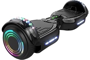 Hoverstar Bluetooth Hoverboard, LED Wheels Chrome Color Self Balance Scooter for Kids, Teenager (Chrome Black)