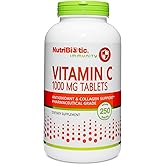 NutriBiotic - Vitamin C 1000 Mg, 250 Count Tablets | Essential Immune & Antioxidant Collagen Support Supplement | Pharmaceutical Grade L-Ascorbic Acid | Vegan, Non-GMO & Gluten Free