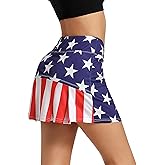 Ibeauti Womens Back Pleated Athletic Tennis Skorts Golf Skirts with 3 Pockets Mesh Shorts for Running Active Workout