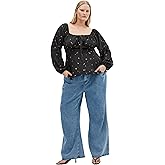 City Chic Women's Top-Gigi Long Sleeve Daisy Print