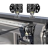 OUSUWO 2PCS Ultimate Retractable Ratchet Straps Compatible with 2022 2023 2024 2025 Ford Maverick Accessories, Bed Mount Bolt on Securing Self Retracting Tie Down Straps