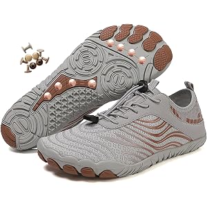 Grounding Shoes with Copper, Grounded Barefoot Footwear Hike Shoes for Women Men, Non-Slip, Lightweight & Breathable