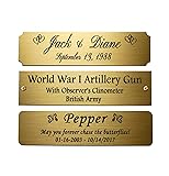 Size: 4"W x 1"H, Personalized, Custom