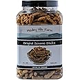 Sesame Sticks Original 1 lb. By Medley Hills Farm in Reusable Container - Delicious and Fresh Sesame Sticks Snacks - Ideal for Midday Snacking