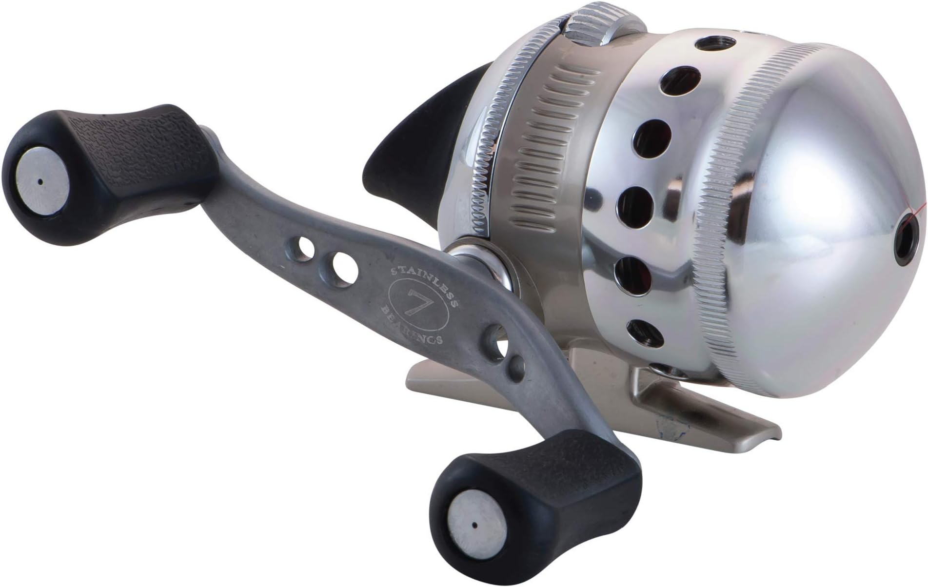 ZEBCOOmega Spincast Fishing Reel, 7 Bearings (6 + Clutch), Instant Anti-Reverse with a Smooth Dial-Adjustable Drag, Powerful All-Metal Gears and Spare Spool
