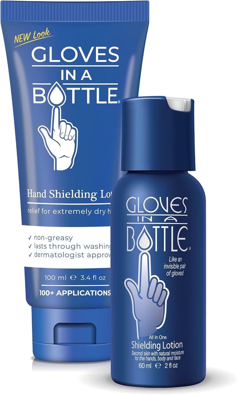Gloves In A Bottle Shielding Lotion 100ml Tube & 60ml Bottle Fragrance Free Dry