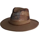 Henschel Hats Americana Breezer Hat - Wide-Brim Sun Hat for Men with Subtle American Flag Pattern| for Everyday Wear