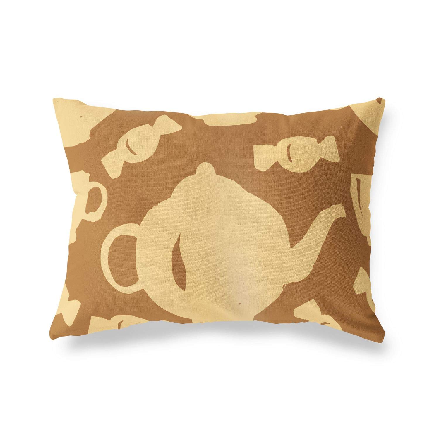 BonaMaison Decorative Cushion Cover, Brown Tones Throw Pillow Covers, Home Decorative Pillowcases for Livingroom, Sofa, Bedroom, Size: 45X60 Cm - Designed and Manufactured in Turkey