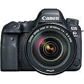 Canon EOS 6D Mark II DSLR Camera with EF 24-105mm USM Lens, WiFi Enabled Black