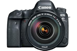 Canon EOS 6D Mark II DSLR Camera with EF 24-105mm USM Lens, WiFi Enabled Black