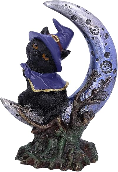 Nemesis Now Sooky Black Cat & Crescent Moon Figurine 11.5cm Resin