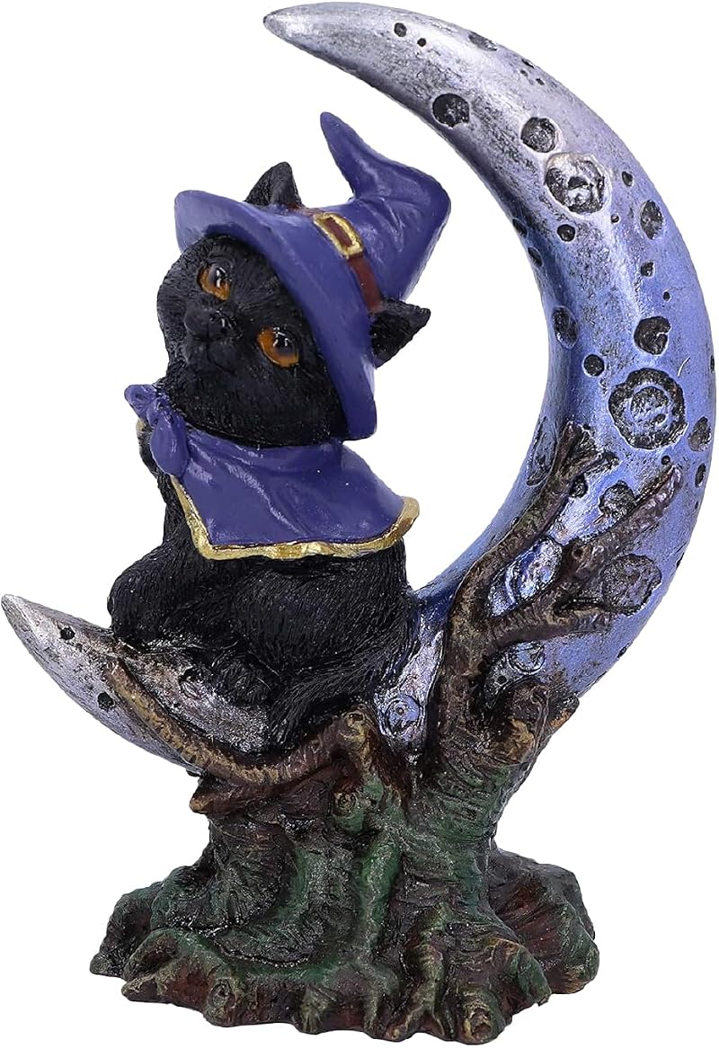 Nemesis Now Sooky Black Cat & Crescent Moon Figurine 11.5cm Resin