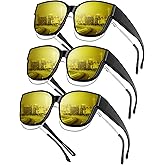 KALIYADI Night-Vision Driving Glasses Fit-Over-Eyeglasses:Anti-Glare Oversized Glasses for Men Women High Definition Lens XXL