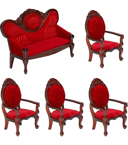 Amazon.com: 5 Pcs 1:12 Miniature Dollhouse Furniture, Include