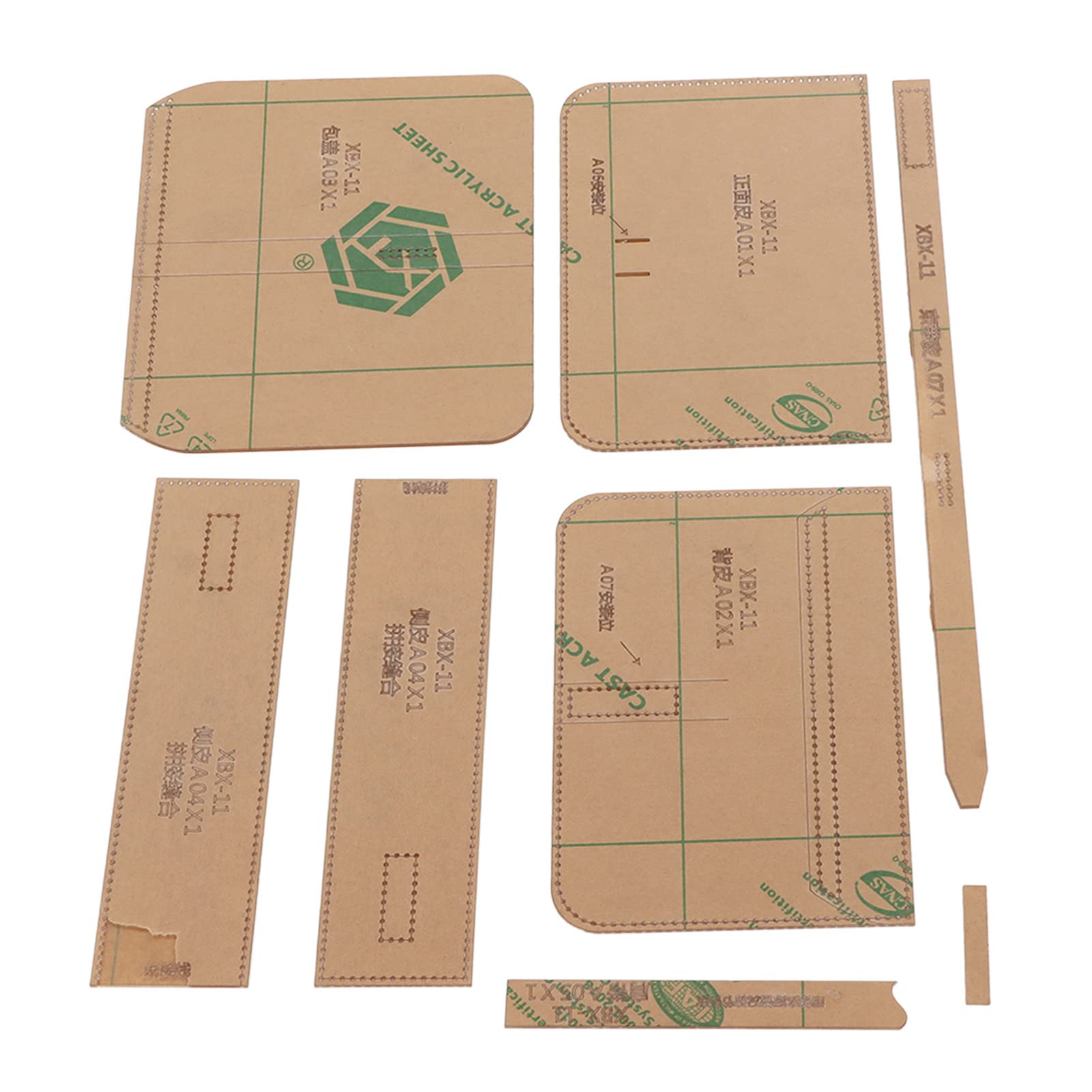 Shoulder Bag Acrylic Stencil Leather Pattern Template for Making Hand Bag Sewing Crafting Accessories