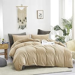 Luxlovery Cream Coffee Velvet Comforter Set Queen