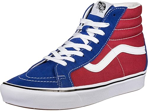 vans sk8 hi red blue