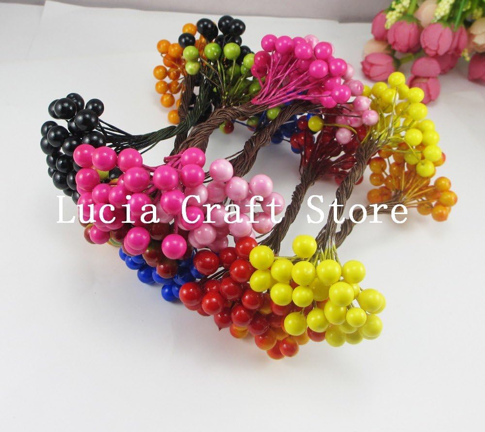 180pcs Approx 8mm Double Head Foam Flower Stamen Foam Material (9colors/pack 20pcs/color)