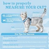rabbitgoo Cat Harness and Lead Set Adjustable Escape Proof Sky Blue XS view 2