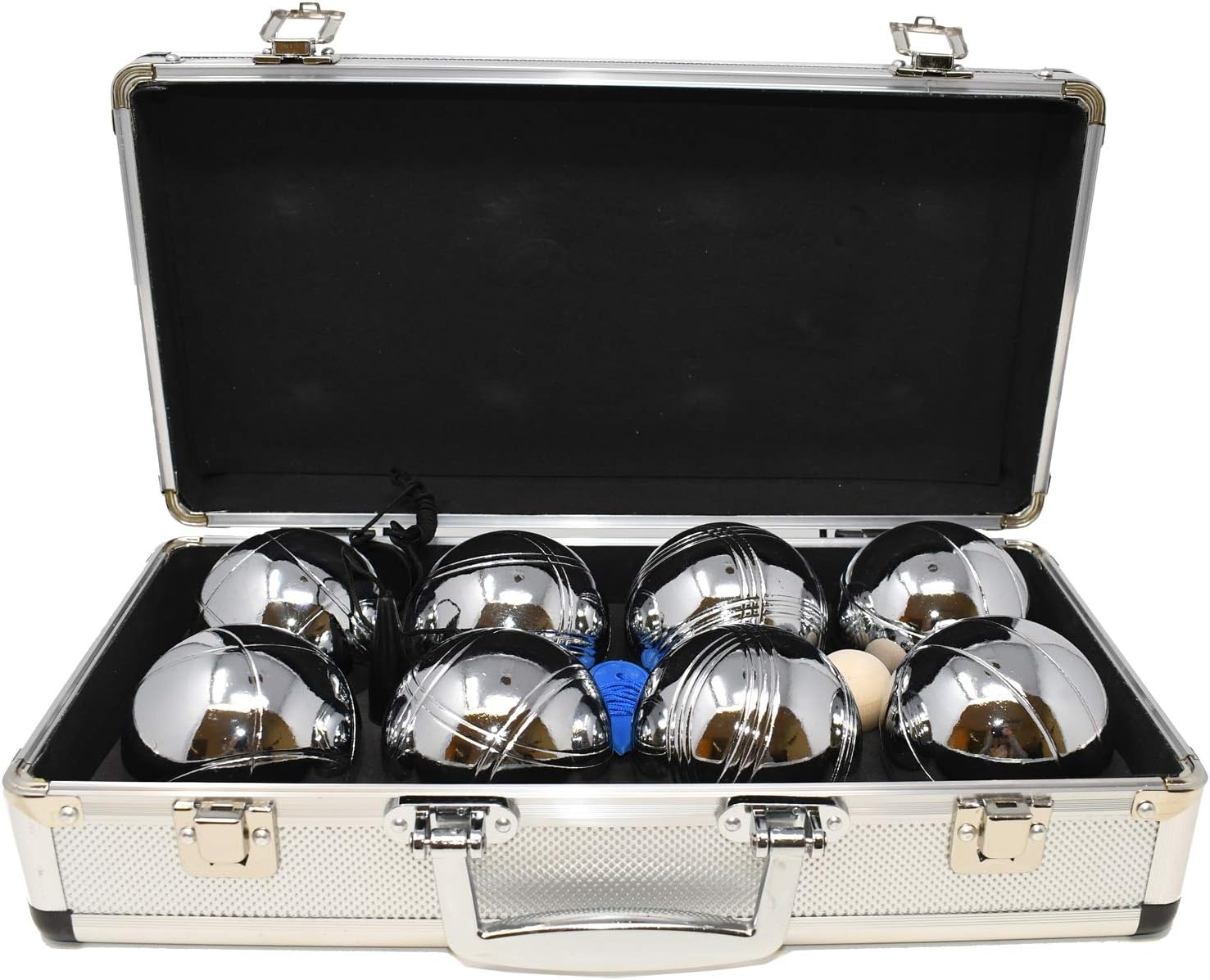 Big Game Hunters Set 8 Boules Pétanque - Acier Inoxydable - Sac Toile