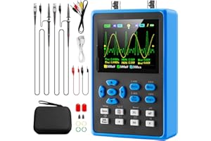 MAKERHAWK DSO2512G LCD Handheld Digital Oscilloscope Kit - 2 Channel 2.8"TFT Mini Automotive Oscilloscope Bandwidth 120Mhz Digital Oscilloscopes 500MS/s Sampling Rate, Vertical Sensitivity 10mV/div~10V/div