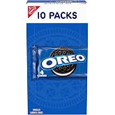 OREO Chocolate Sandwich Cookies, 10 Snack Packs (4 Cookies Per Pack) | Always made with Real Cocoa, Certified Kosher