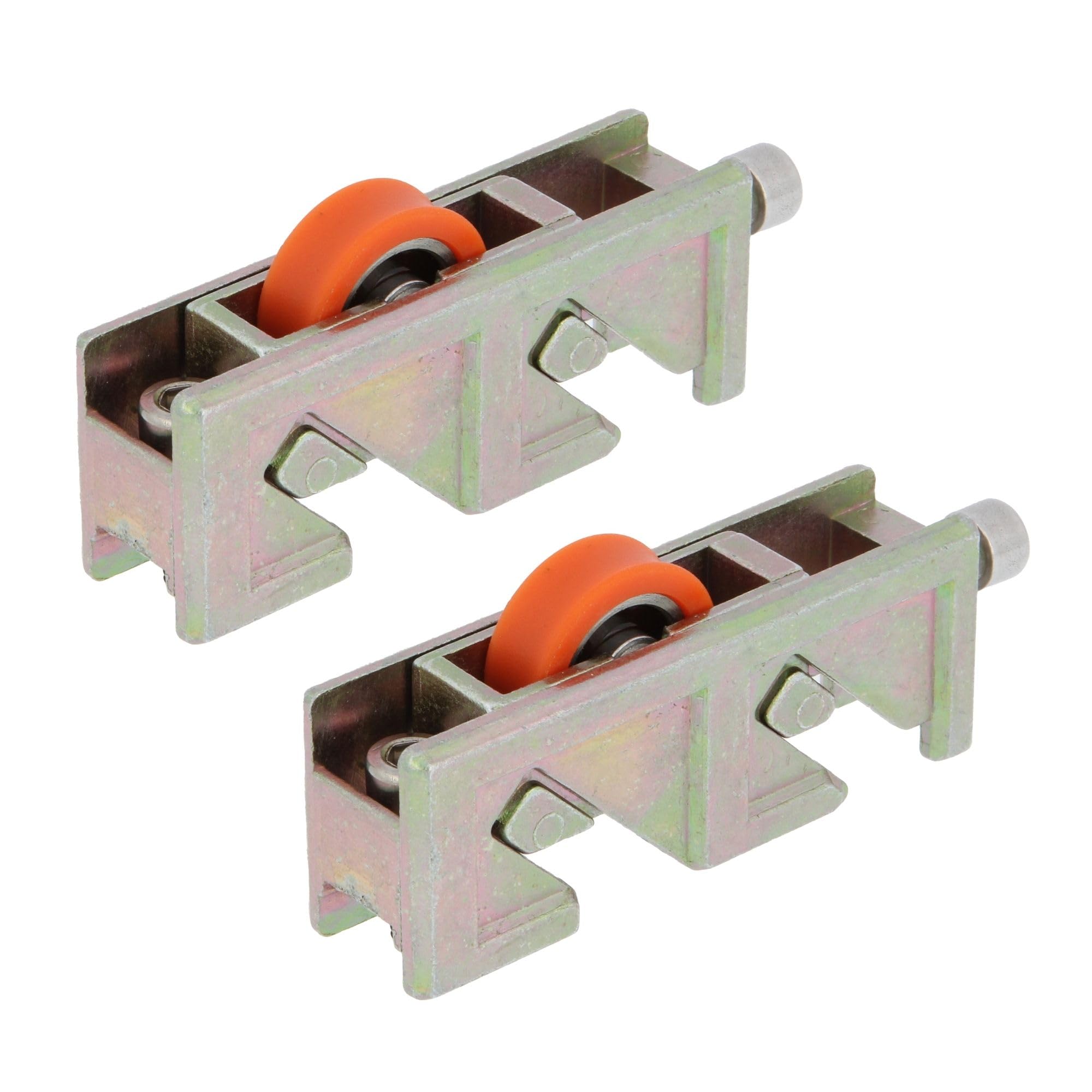 Amig - Sliding Window Roller - Set of 2 Units - Size 75 x 18 mm - Adjustable Metal Housing - Ball Bearing - Designed for Sliding Windows - Bichromated Steel - Mod. COR26