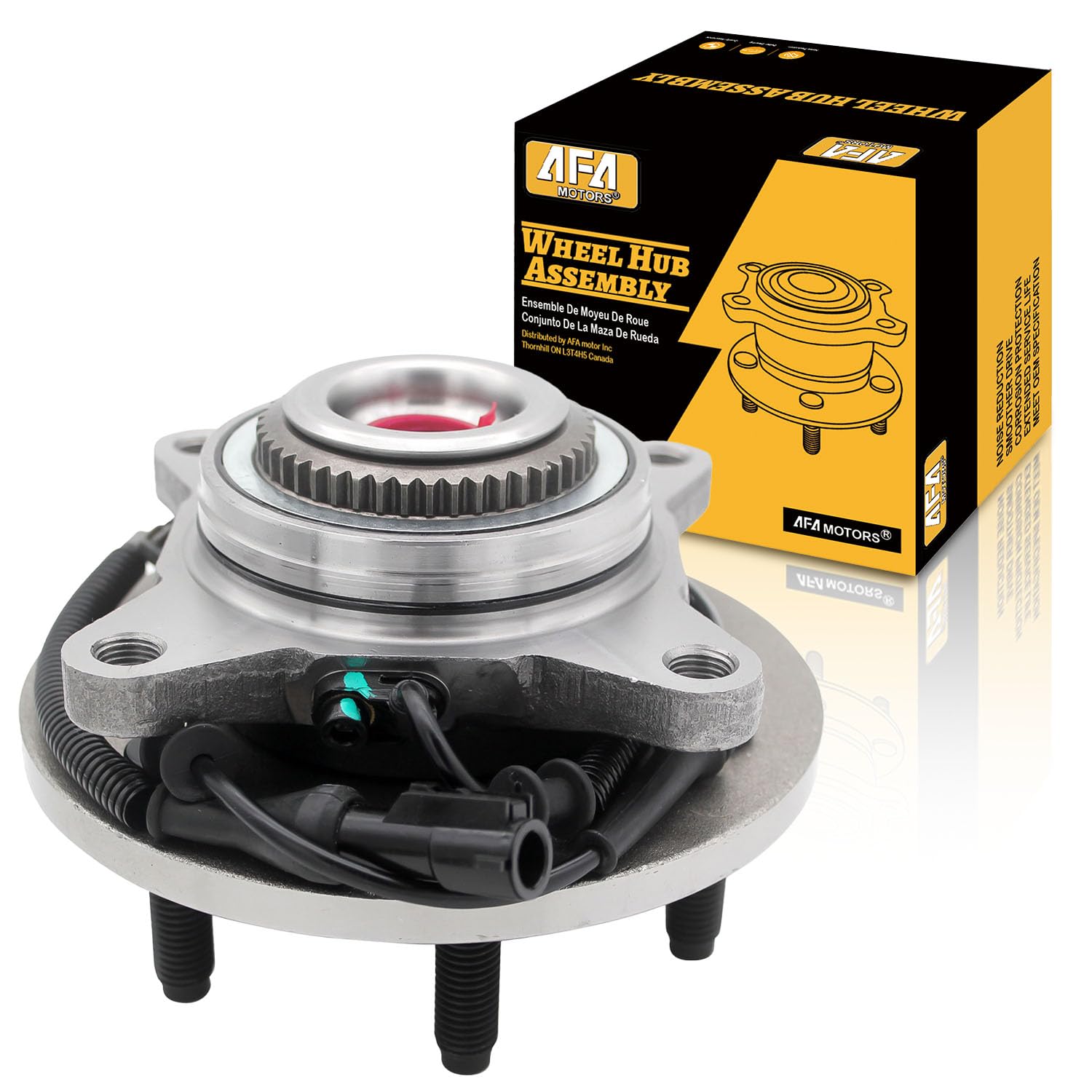Photo 1 of AFA Motors Front Wheel Bearing Hub Assembly 515046 4WD Compatible with 2004-2005 Ford F-150, 2004 Ford Heritage Hub Bearing Assembly w/ABS 6 Lug
