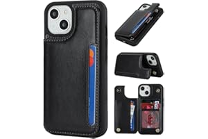 iCoverCase for iPhone 13 Case with Card Holder, iPhone 13 Wallet Case for Women Men [RFID Blocking] PU Leather Protective Wal
