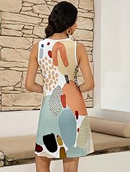 LUXVEER Women's Summer Dress 2025 Sleeveless Scoop