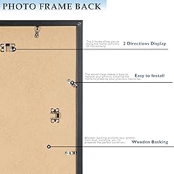 QOTIB Wood 30x40 Picture Frame Black for Wall