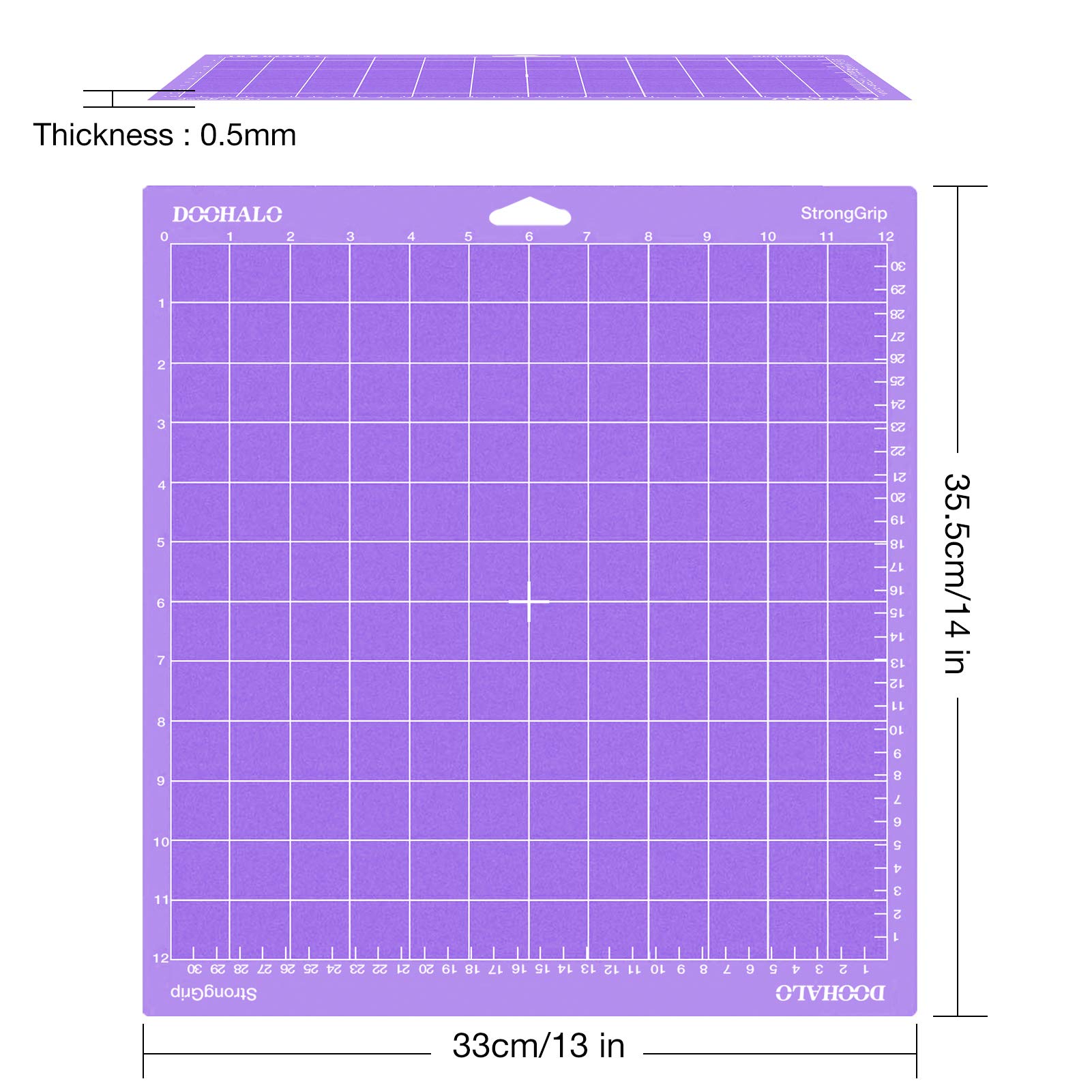 DOOHALO Cutting Mat for Silhouette Cameo 4 Cutting Machine Varietygrip Cutting Mat 12 X 12 inch 3 Pack Replacement Adhesive Mats for Silhouette Cut