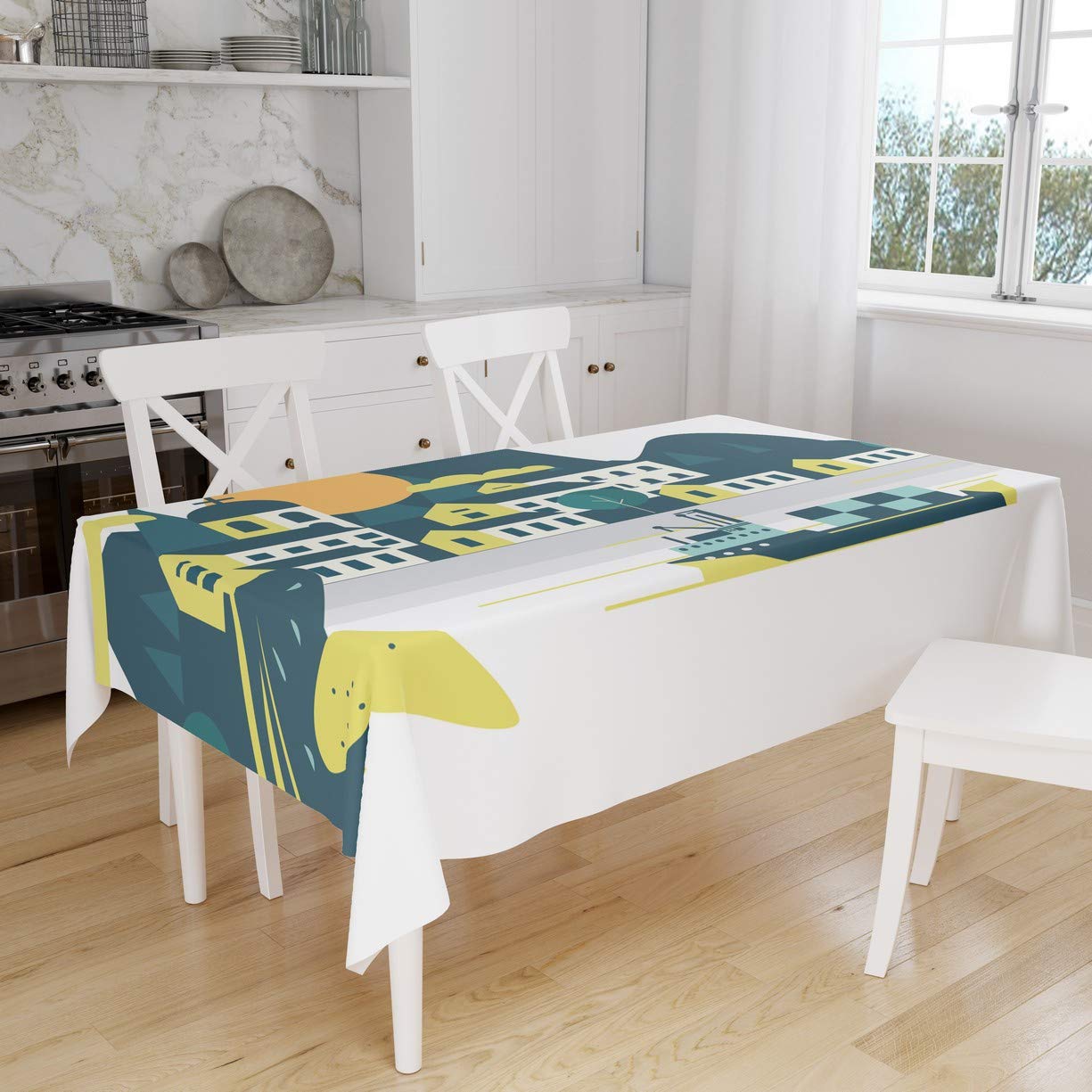 Bonamaison Kitchen Decoration, Tablecloth, 140cm x 160cm - Designed and Manufactured in Turkey — image 1