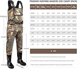 Trudave Fishing Waders for Men, Chest Waders with