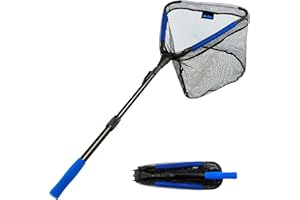 MoiShow Floating Fishing Net - Fishing Landing Net Foldable Fishing Net for Freshwater or Saltwater - Folding Fishing Net and Fly Fishing net