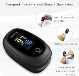 Wellue Pulse Oximeter Fingertip Blood Oxygen Monitor SP O2 Heart Rate Black view 5