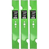 8TEN LawnRAZOR Heavy Duty Air-Lift Blade Set 48 inch Deck for Ariens Gravely Exmark Toro Ferris Snapper 103-2527 103-6583 049