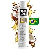 FASHION GOLD, Keratin Hair Treatment, 6 USES per Bottle, Keratina para Alisar el Pelo, Alisado Brasileño Keratina Permanente, Alisados Organicos SIN FORMOL, Nanoplastia, 300 grs
