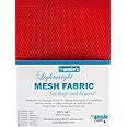 Annie Mesh Fabric Lightweight 18"x 54" Atom Red, 18" by 54"