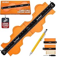 VEITORLD Connectable Contour Gauge(10+10 Inch), Profile Duplicator with Lock, Christmas Anniversary Birthday Gifts for Men Da