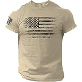 Rogue Style Distressed American Flag Men T Shirt – USA