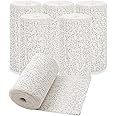 LOSYHU 6 Pack Plaster Bandages 6" x 15 ft White Plasters Cloth Rolls Plaster Gauze Strips Bulk for Craft, Mask Making, Scenery Art, Belly Cast, Body Casts