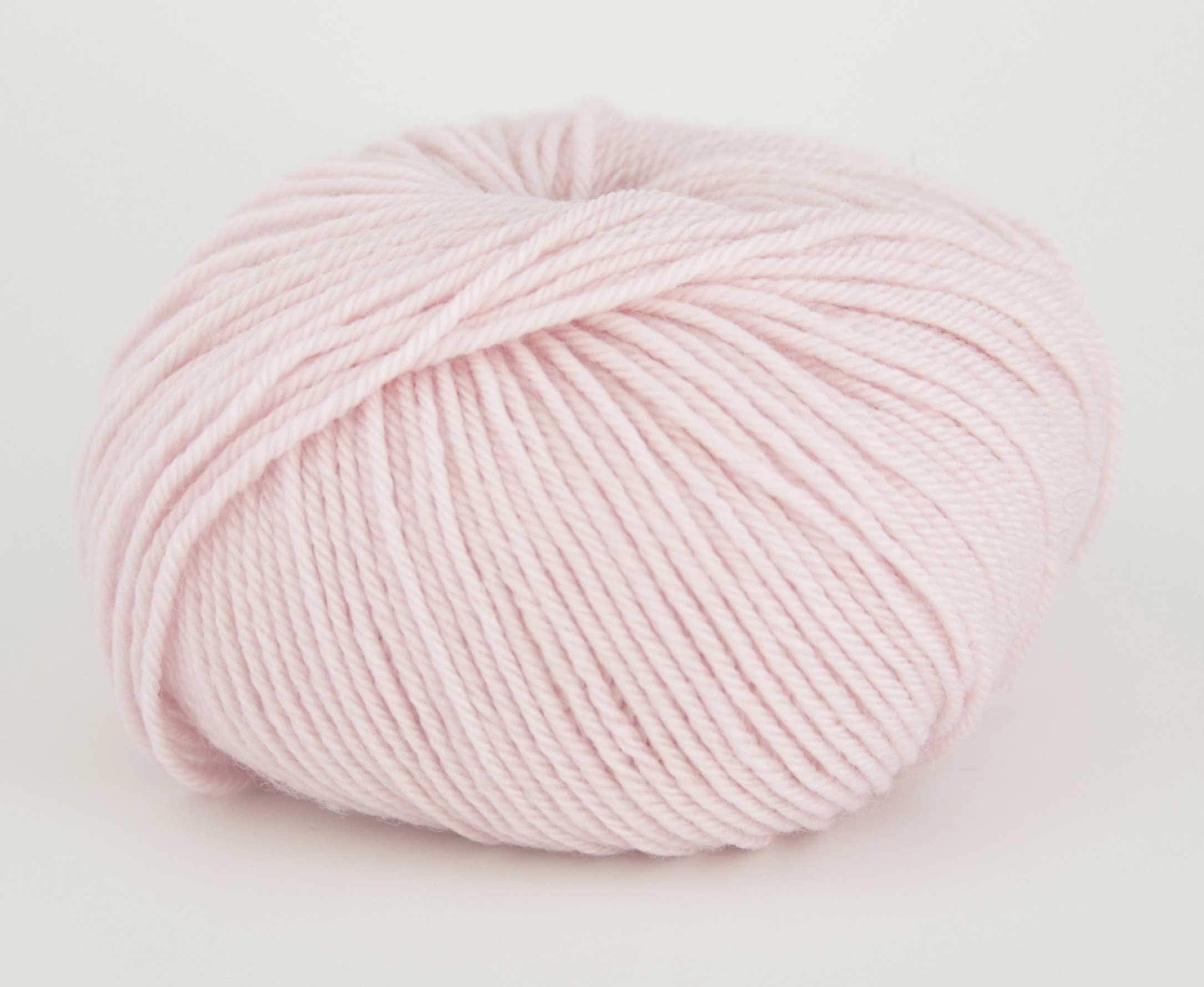 Lane Mondial 50 Grams Bio Wool, Col. 837 – Pink, Organic Wool, Knitting, Crochet Hooks