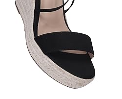 SUMOJIU Women's Wedge Platform Espadrille Open Toe