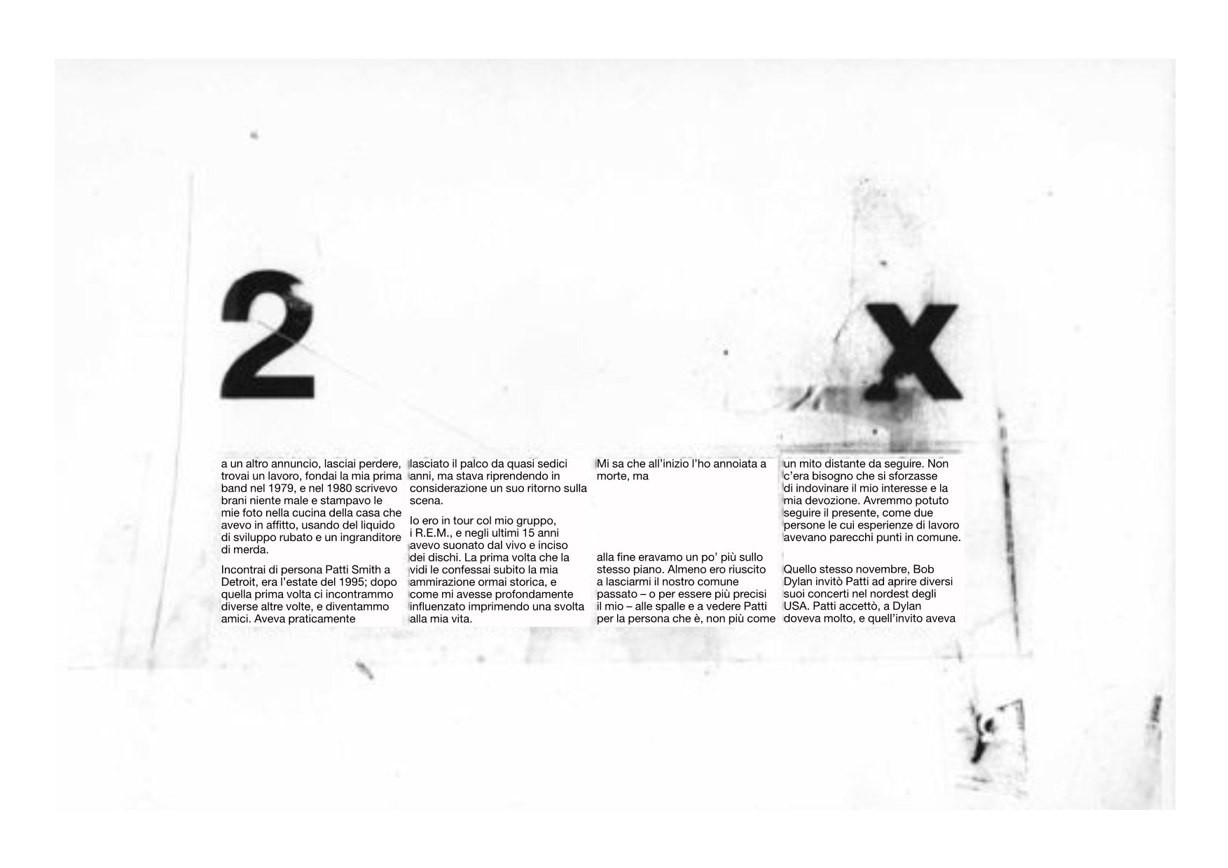 Two Times Intro In Viaggio Con Patti Smith Michael Stipe